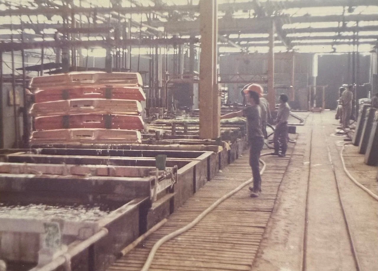 Chrome line in early operation